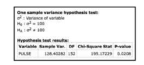 A simple random sample of 153 men results in a standard deviation of 11.3 beats per minute (based on...