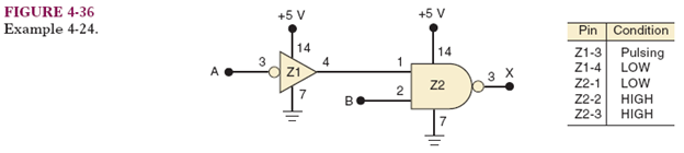 In Example, we listed three possible faults for the situation of Figure 4-36.What procedure would...