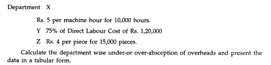 During the year ended 31st March 1998 the factory overhead costs of three production departments of...-2