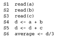 Consider the algorithm segment shown below. Draw a dependency graph that maps this algorithm to the...