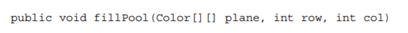 A “pool” is an irregularly shaped contiguous blob of empty cells (with null values) in a...