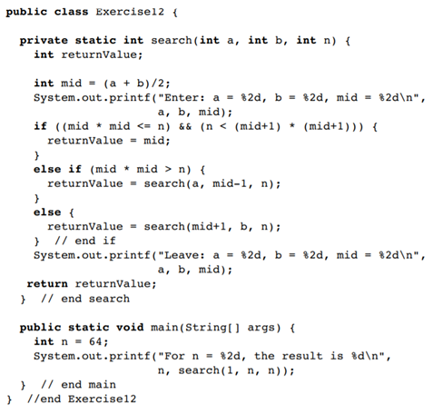 What output does the following program produce? Try running it with a couple of different values for...-2