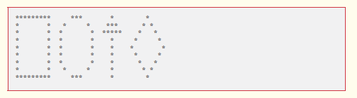 Write an application that displays a box, an oval, an arrow and a diamond using asterisks (*), as...-1