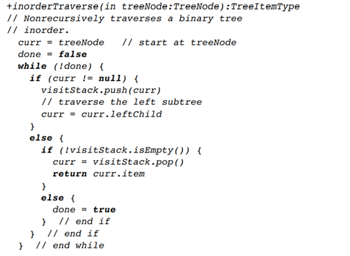 In this chapter, a single iterator class was created to perform any one of the three binary tree...