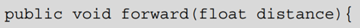 In the ZigZagTurtle class, defined in Section 7.2, change the type of the argument in the forward...