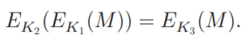 Let be the encryption algorithm defined in Exercise 2.1. Show that for any encryption keys and ,...-6