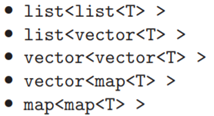 (Lots of Nesting) Where would the following data structures be useful in your applications?...