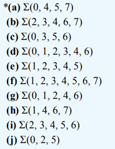 Write each expression of Exercise 31 in pi notation. Use a Karnaugh map to find its minimum OR-AND...-2