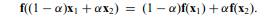 By definition, a function f(x) is preserved under affine combinations if and only if, for all a and...