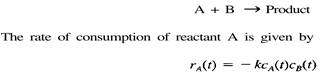 The following irreversible elementary reaction takes place in the tank shown in Fig. P4-7. where r A...-1