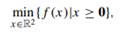 Consider the problem from Section 16.1.2.4: with objective f : R 2 ? R defined by Also consider the...-1