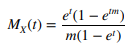 A random variable X has the discrete uniform distribution a. Show that the moment-generating...-2