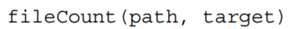 Write a function that takes an argument of a file path and a target and, by opening, reading, and...-1