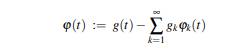 Suppose that in Example 13.12, the process Xt is such that the ? k do not form a complete...-1