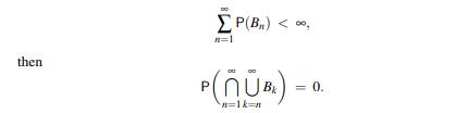 Show that if Bn is a sequence of events for which