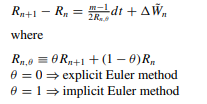 Numerical Approximation of Bessel Process We approximate the solution of the SDE (3.4) by the family...-1