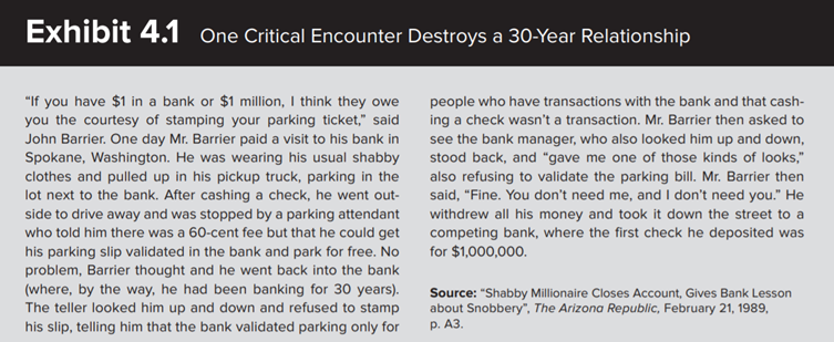 Why did the gentleman described in Exhibit 4.1 leave his bank after 30 years? What were the...