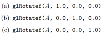 Deduce the formula for how is mapped by each of the rotations: To what point is (2.0, 3.0, 9.0)...-2