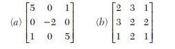 Find, by power method, the larger eigenvalue of the following matrices: Find the largest eigenvalue...-4