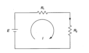 For the series circuit shown in Figure, the voltage drop, V2, across resistor R 2 and the power, P 2...-1