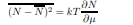 Number fluctuations in a degenerate noninteracting Fermi gas Use the relation