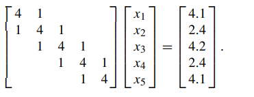 Perform the first three Jacobi iterations on the system