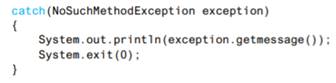 Would the code given in Self-Test Question 1 perform any differently if the catch block were changed...-3