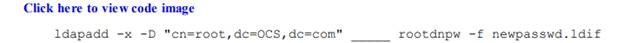 Fill in the blank to provide the rootdn password on the command line: A. -p B. -r C. -a D. -w