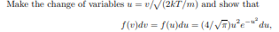 Calculate the mean speed v, the most probable speed v˜, and the root-mean square speed vrms and...