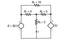 Use source splitting and then transform the voltage sources into current sources. Apply nodal...-2