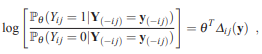 Recall the important role that the log-odds ratio plays in the fitting and interpretation of ERGMs....