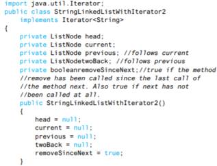 Write some code that will use an iterator to interchange the items at the beginning and end in an...-2