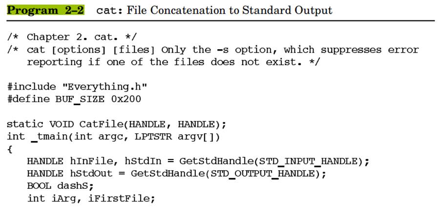 Modify the function in (Program 2–2) so that it uses rather than when the standard output handle is...-1