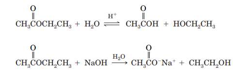 Hydrolysis of an Ester (Section 19.4A) Esters are hydrolyzed rapidly only in the presence of acid or...