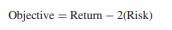 Portfolio Model The information on which stocks are evaluated is a series of historical returns,...-3