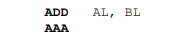 Let register AX = 05 35H and register BL = 39H. After executing the instructions shown below,...