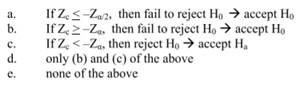 The decision criterion for an upper-tail test, using the critical Z-value approach and a...-2