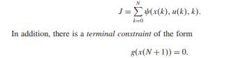 Optimal control. A one-dimensional dynamic process is governed by a difference equation with initial...-2