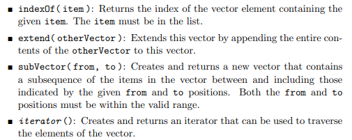 Consider the Vector ADT from Programming Project 2.1: (a) Implement a new version of the ADT using...-2