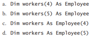 An application uses a structure named Employee. Which of the following statements declares a fi...