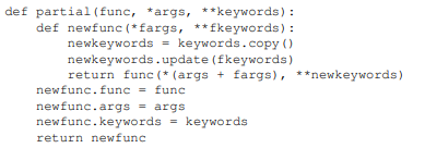 In the description of the Python module functools, (refer to [8] for more detail on functools) you...-1