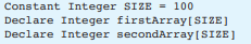 Assume the following declarations appear in a pseudocode program: Also, assume that values have been...