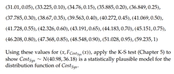 The coordinates listed here are the 20 points shown in Figure 6.5. They are values for (x,...-1