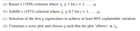 Return to the full wheat kernel data from Table 4.7 with all p = 7 variables. Perform a PCA on the...-1