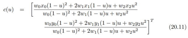 Find equations for rational B´ezier surfaces in analogous to Equations (20.6)-(20.11) for rational...-3