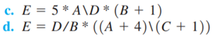 Is the = sign an assignment instruction or a relational operator in the following equations? Justify...-4