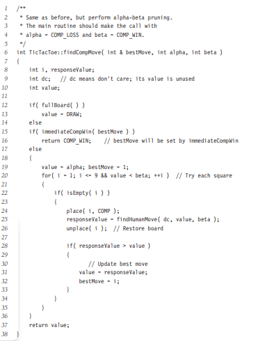 Write a program, to play five-by-five tic-tac-toe, where four in a row wins. Can you search to...-2