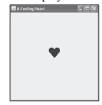 Write a graphical application that asks the user for a given emotion and displays a heart in an...