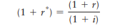 Real and nominal rates of interest Notice that Equation 6.1 can be rewritten this way: In this...