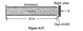 A copper rod 1.4 in in diameter is placed in an aluminum sleeve with inside diameter 1.42 in and...